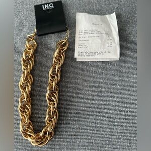 NWT Chunky Inc International Gold Necklace